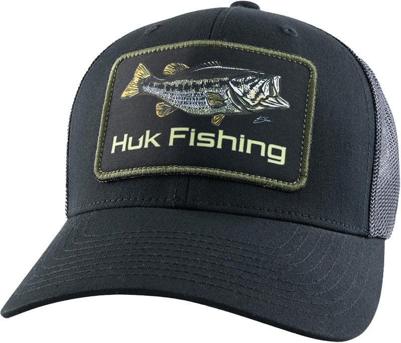 HUK Store Mens Trucker Hat, Anti-Glare Snapback Fishing Hat for Men - Image 1